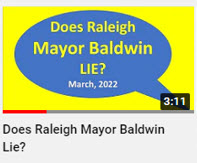 does raleigh mayor baldwn LIE